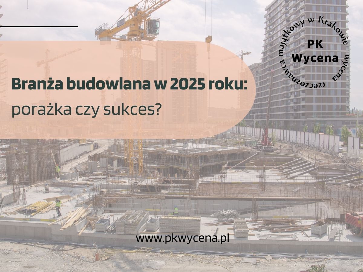Nowoczesny plac budowy z dźwigami i sprzętem, symbolizujący wyzwania i możliwości sektora budowlanego w 2025 roku.