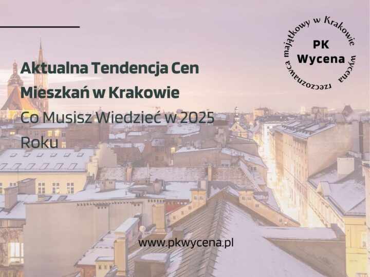 Zdjęcie przedstawiające mieszkania w krakowie widziane z góry