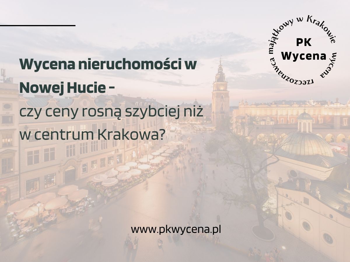 Zdjęcie przedstawiające nieruchomości w Nowej Hucie w Krakowie