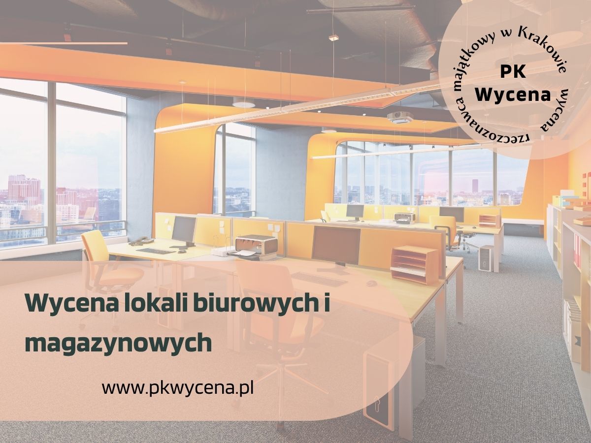 Lokal biurowy przygotowany do wyceny przez rzeczoznawcę z Krakowa