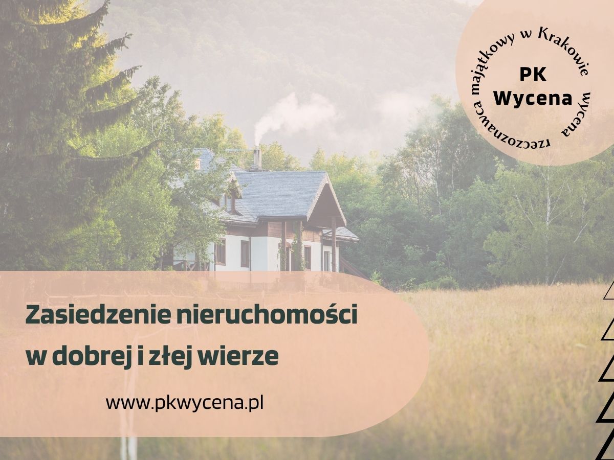Nieruchomość która została przejęta przez zasiedzenie w dobrej wierze