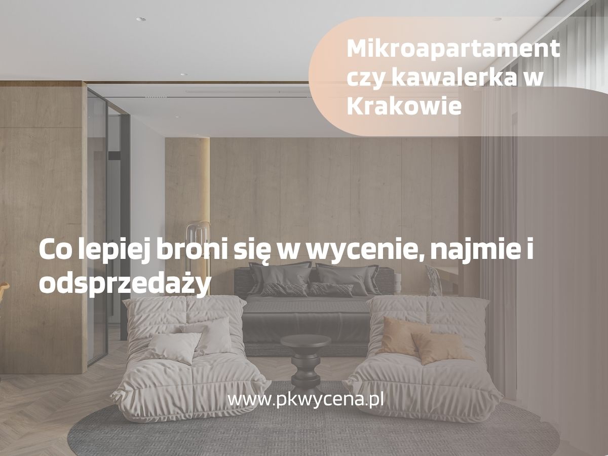mikroapartament przygotowany do wyceny przez rzeczoznawcę majątkowego z Krakowa