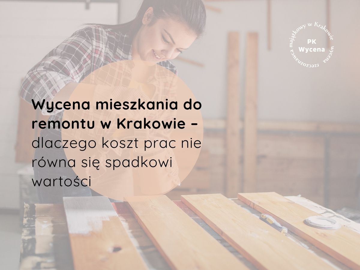 zdjęcie mężczyzny remontującego mieszkanie do wyceny nieruchomości
