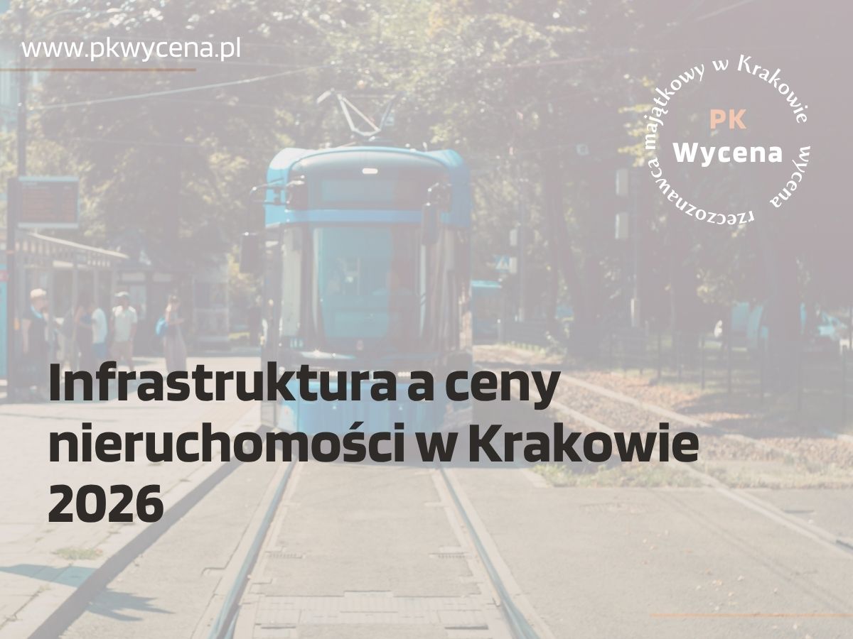 Infrastruktura w krakowie wpływająca na wartość nieruchomości