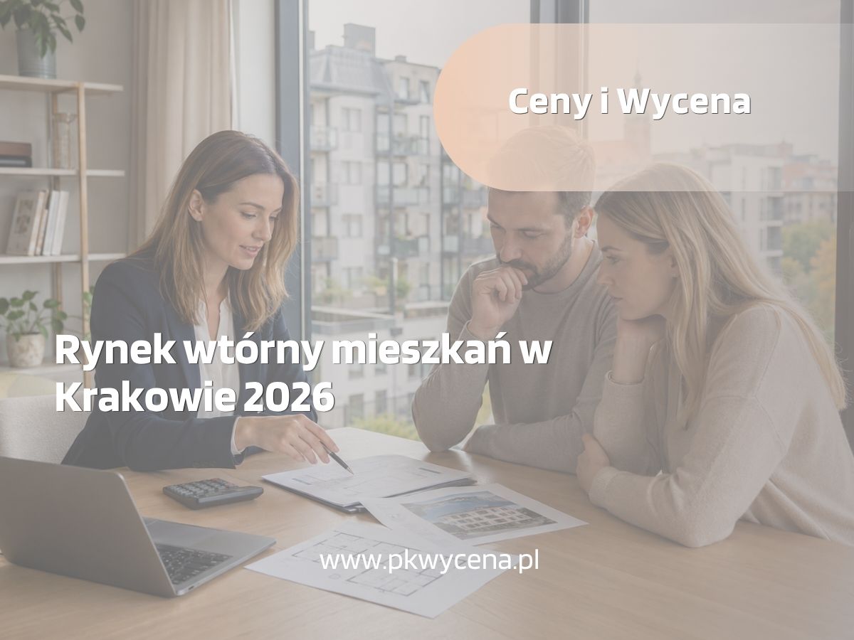 Kobieta przedstawiająca rynek wtórny mieszkań w Krakowie 2026