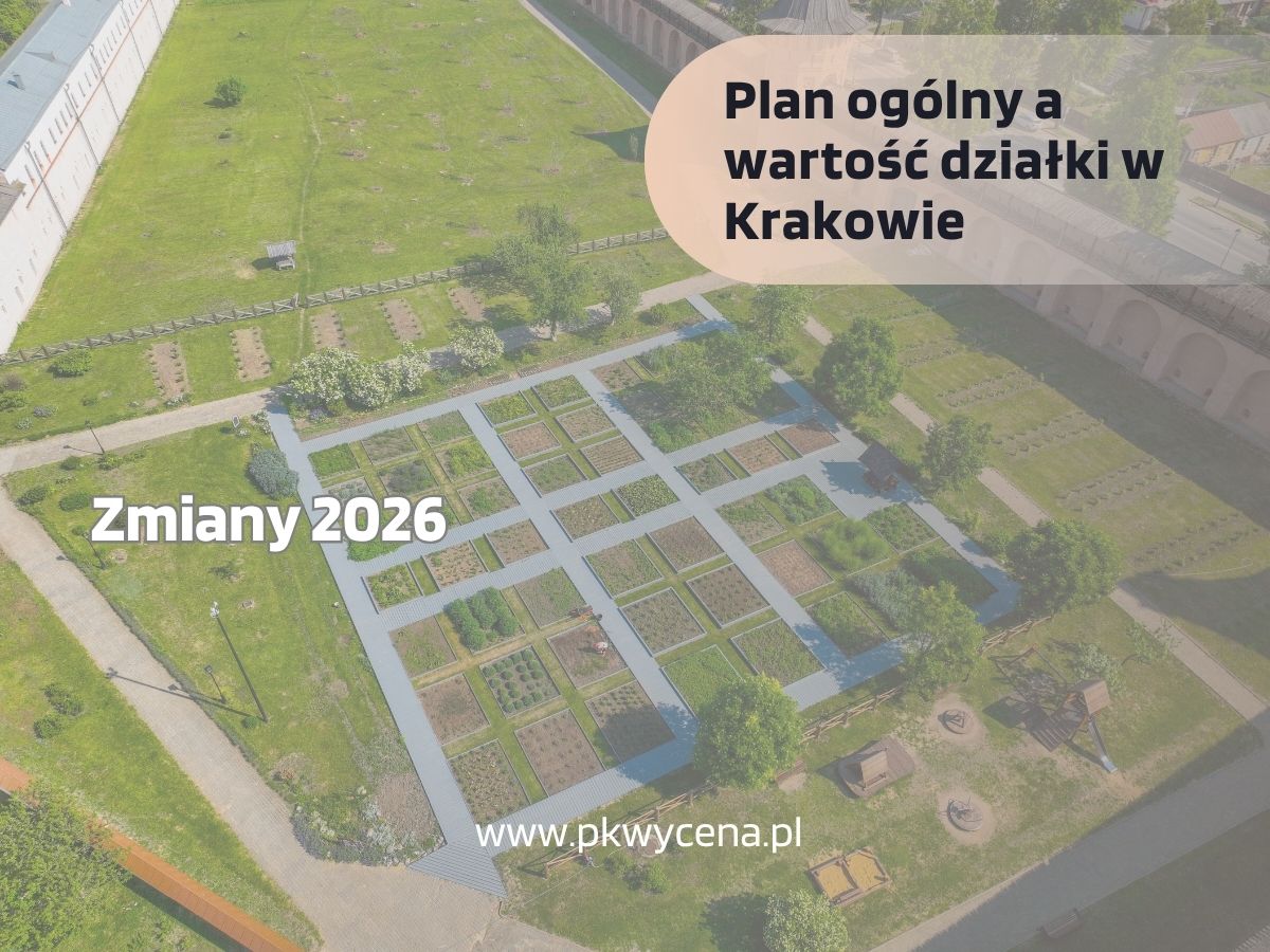 zdjęcie satelitarne przedstawiające działki w krakowie